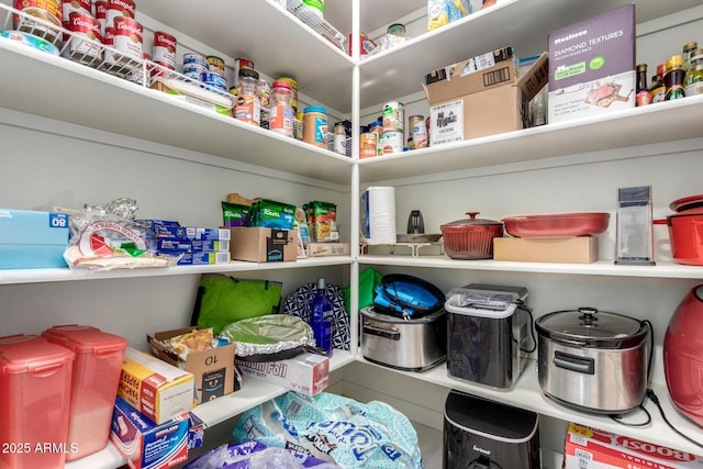 view of pantry