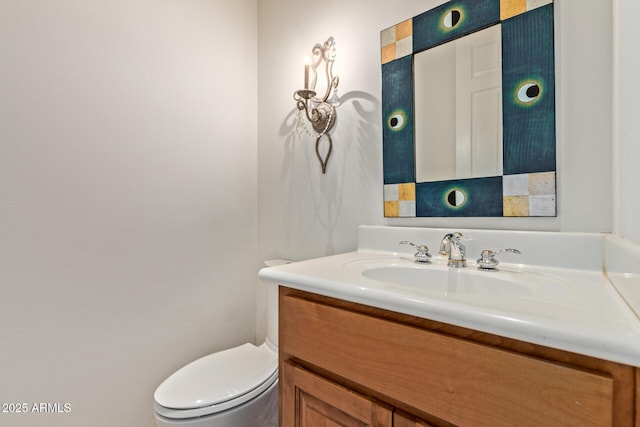 8689 E Krail St, Scottsdale, AZ 85250 - half bath featuring vanity and toilet