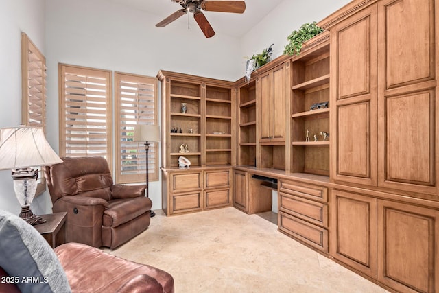 8689 E Krail St, Scottsdale, AZ 85250 - office space with built in desk and ceiling fan