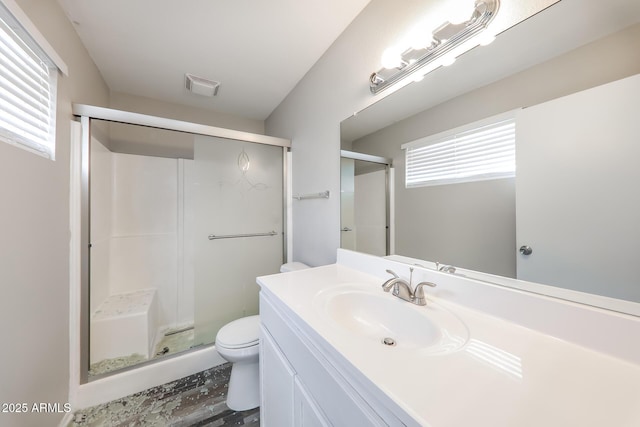 4833 N 63rd Ln, Phoenix, AZ 85033 - full bath featuring a stall shower, vanity, and wood finished floors