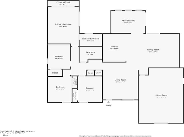 4833 N 63rd Ln, Phoenix, AZ 85033 - view of home floor plan