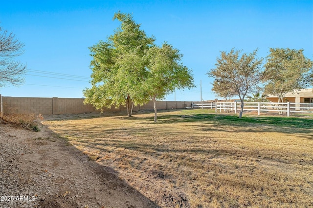 view of yard