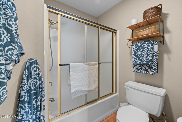 2900 N Saddleback Way Unit 9, Flagstaff, AZ 86004 - full bathroom featuring enclosed tub / shower combo and tile patterned floors