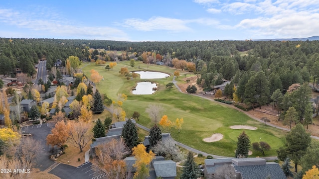 2900 N Saddleback Way Unit 9, Flagstaff, AZ 86004 - aerial view of property and surrounding area featuring a golf course and a large body of water