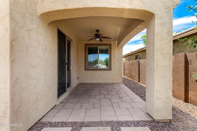 5407 S Tatum Ln, Gilbert, AZ 85298 - view of patio / terrace with a ceiling fan