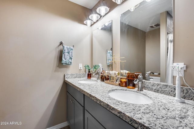 bathroom featuring vanity