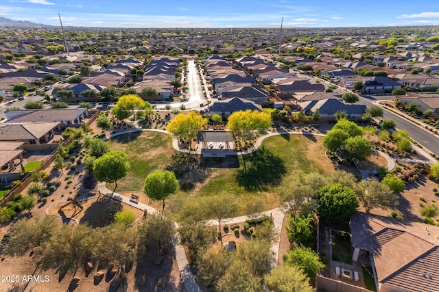 drone / aerial view featuring a residential view