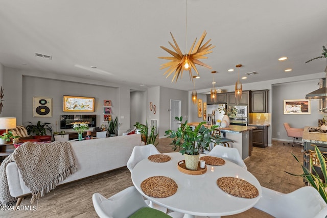 view of dining area