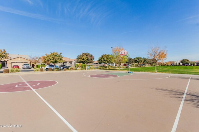 view of basketball court