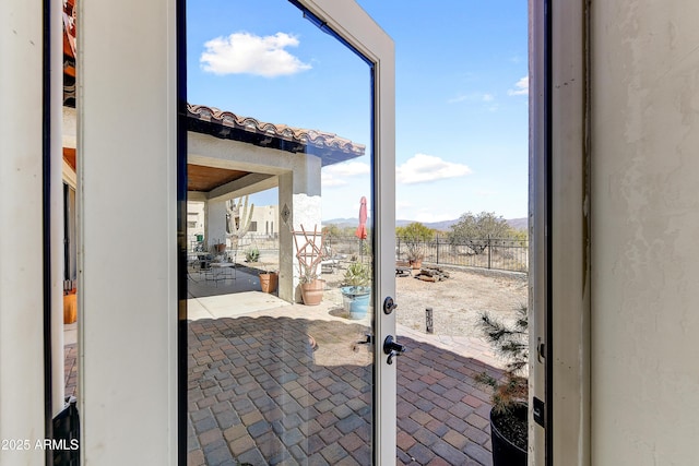 view of doorway to outside