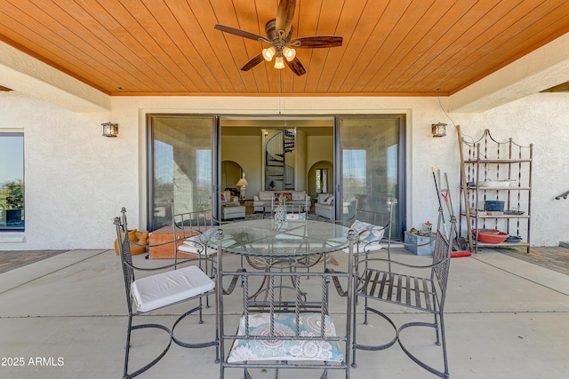 view of patio / terrace with outdoor dining area