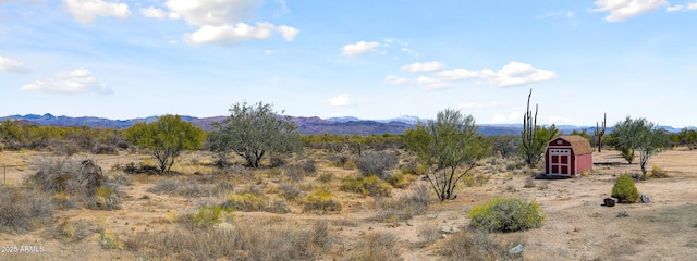 property view of mountains featuring a rural view