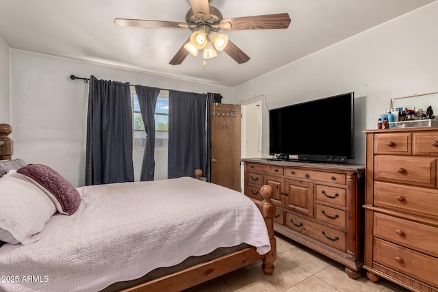 3617 W Luke Ave, Phoenix, AZ 85019 - bedroom featuring ceiling fan and light tile patterned floors