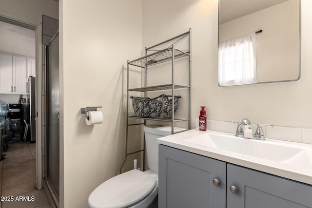 3617 W Luke Ave, Phoenix, AZ 85019 - bathroom with vanity, tile patterned flooring, and toilet