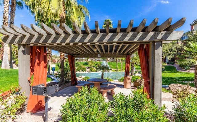 5401 E Van Buren St Unit 2095, Phoenix, AZ 85008 - view of patio / terrace with a pergola