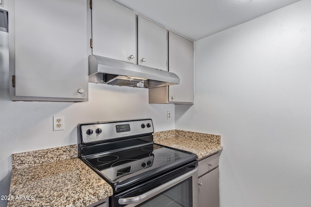 kitchen featuring stainless steel electric range oven