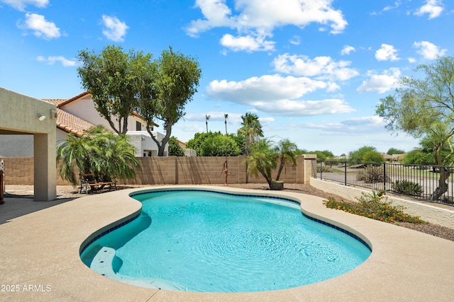 4002 N San Gabriel Cir, Mesa, AZ 85215 - view of swimming pool with a fenced backyard and a patio