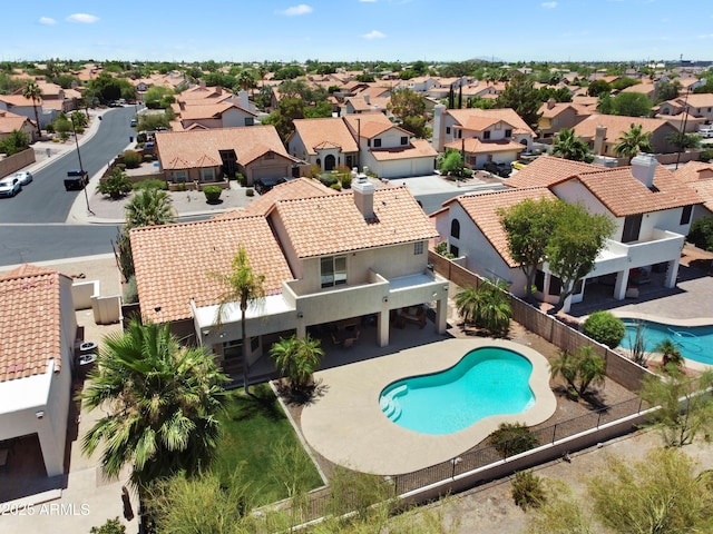 4002 N San Gabriel Cir, Mesa, AZ 85215 - aerial view of residential area featuring a pool area