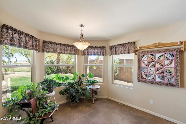 4002 N San Gabriel Cir, Mesa, AZ 85215 - sunroom featuring baseboards and tile patterned flooring