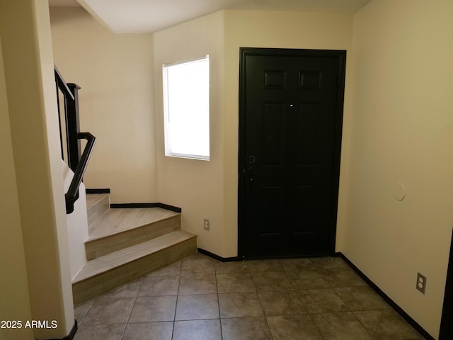 43241 W Kristal Ln, Maricopa, AZ 85138 - tiled entrance foyer with stairs and baseboards
