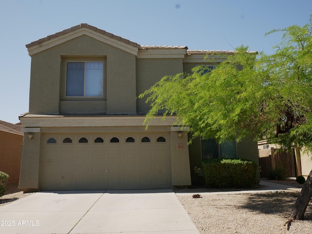 43241 W Kristal Ln, Maricopa, AZ 85138 - view of front facade featuring driveway, stucco siding, and a garage