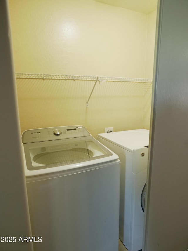 43241 W Kristal Ln, Maricopa, AZ 85138 - laundry room with separate washer and dryer
