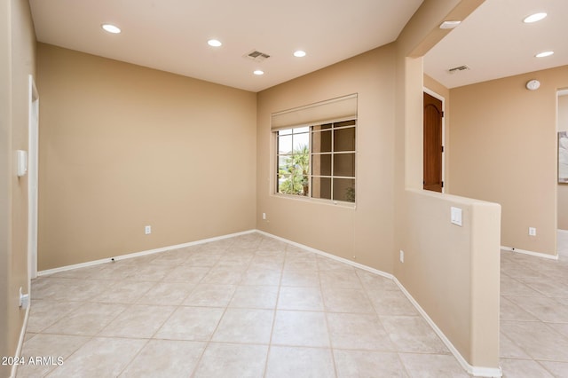 view of tiled empty room