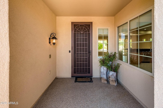 view of property entrance