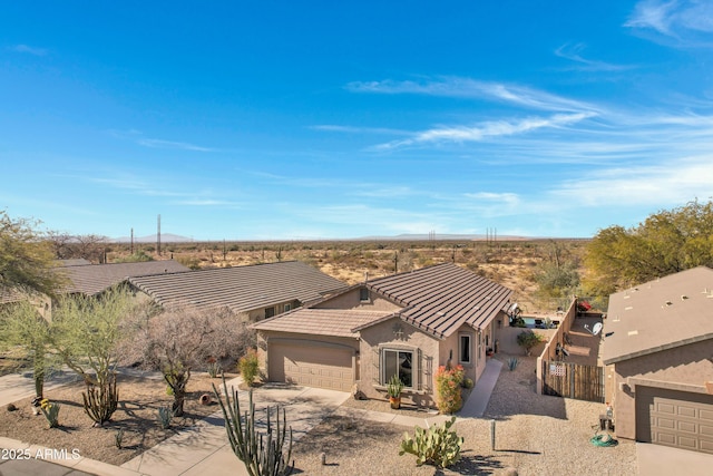 ranch-style home with a garage