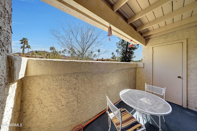 view of balcony