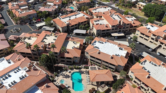 drone / aerial view featuring a residential view