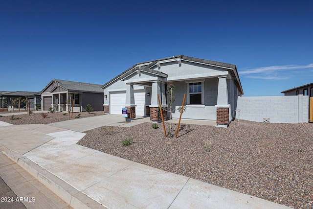 craftsman-style house with a garage