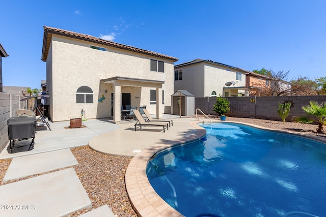 view of pool with a patio area