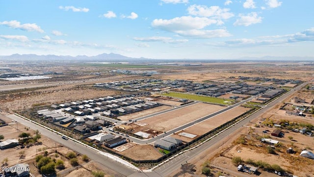 aerial view featuring a mountain view