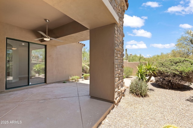 19550 N Grayhawk Dr Unit 1144, Scottsdale, AZ 85255 - view of patio featuring ceiling fan