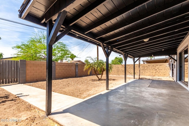 3802 N 48th Dr, Phoenix, AZ 85031 - view of patio / terrace with a fenced backyard