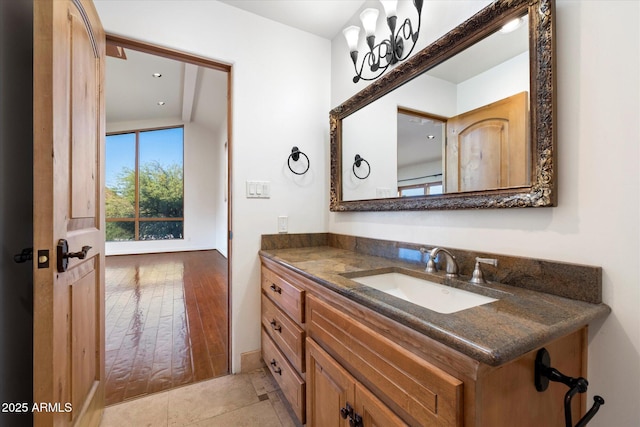 bathroom with vanity