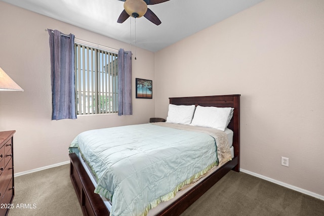 1941 S Pierpont Dr Unit 2015, Mesa, AZ 85206 - carpeted bedroom featuring baseboards and ceiling fan
