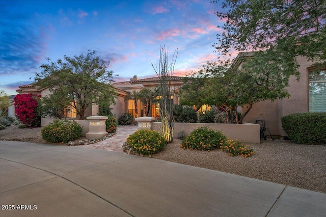 24158 N 78th Pl, Scottsdale, AZ 85255 - view of front of property with a fenced front yard and stucco siding