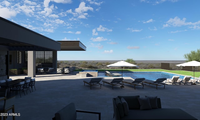 8627 E Whisper Rock Trl Unit 120, Scottsdale, AZ 85266 - view of swimming pool featuring a patio