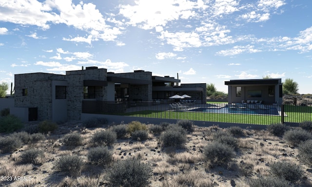 8627 E Whisper Rock Trl Unit 120, Scottsdale, AZ 85266 - view of front of home with a front yard