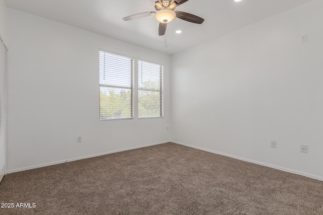 20100 N 78th Pl Unit 2114, Scottsdale, AZ 85255 - carpeted spare room with ceiling fan and recessed lighting