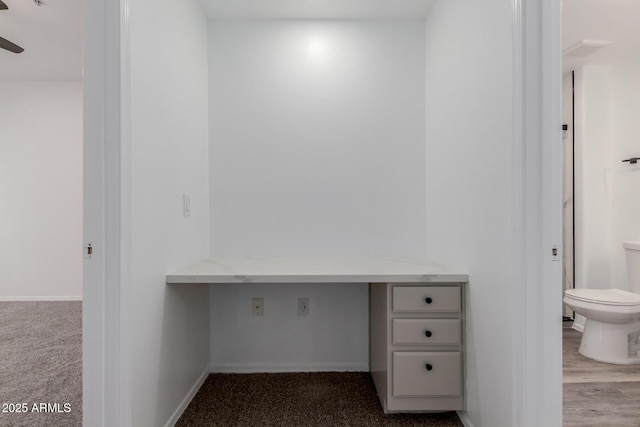 20100 N 78th Pl Unit 2114, Scottsdale, AZ 85255 - unfurnished office featuring built in study area, a ceiling fan, and carpet flooring