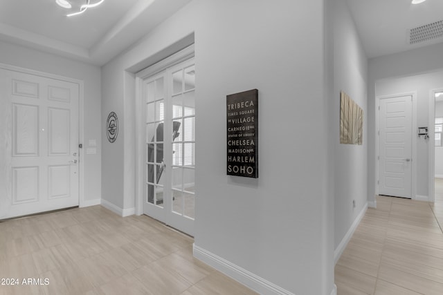 view of tiled entrance foyer