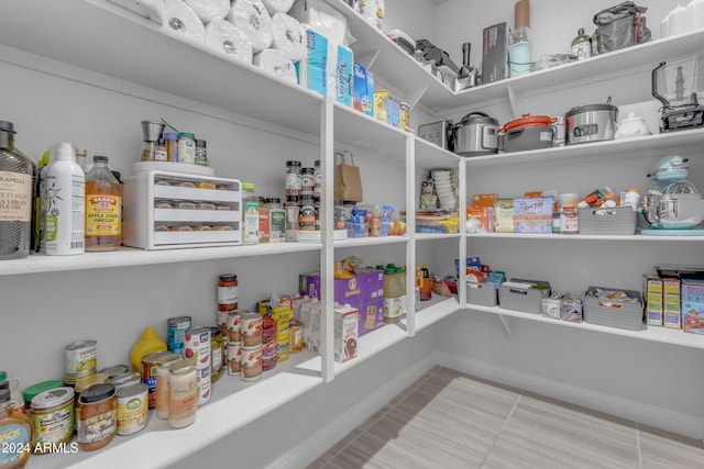 view of pantry