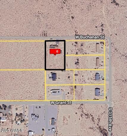 31515 W Buchanan St, Buckeye, AZ 85326 - map / location featuring property parcel outlined