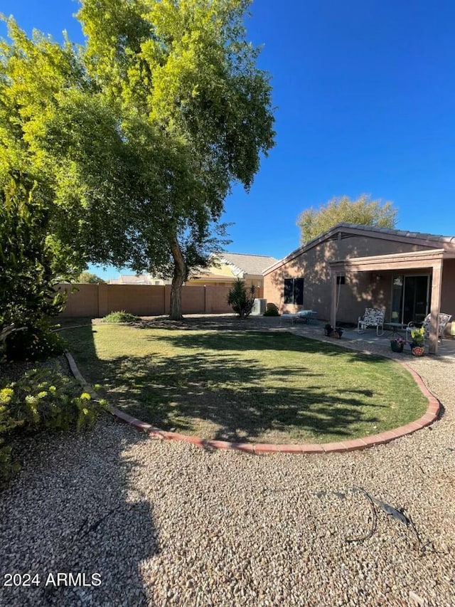 view of yard featuring a patio area