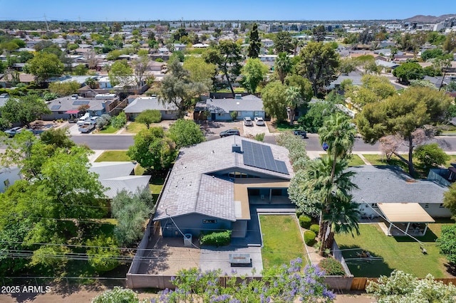 bird's eye view featuring a residential view