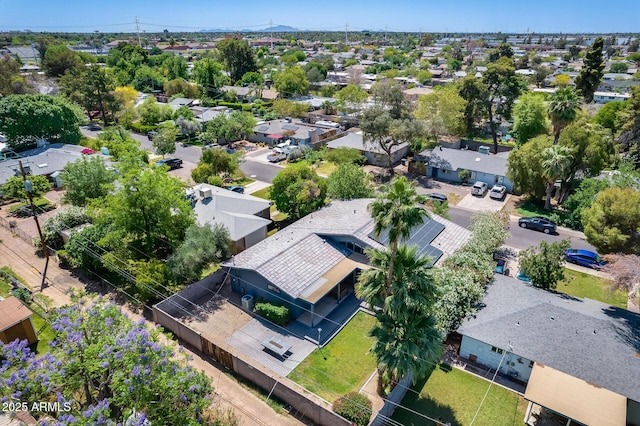 bird's eye view featuring a residential view