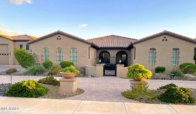 view of mediterranean / spanish house